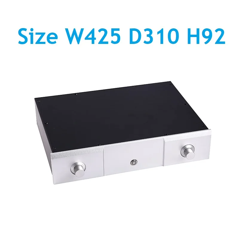 

W425 D310 H92 Preamp DIY Chassis Power Amplifier Supply Case DAC Shell Enclosure Anodized Aluminum Decoder Hi End