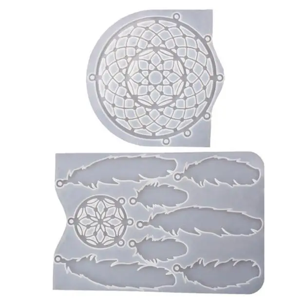 

Dream Catcher Silicone Mold Wall Decoration Crafts DIY Tool Key chain Pendants Epoxy Resin Casting Mould Ornaments Dreamcatcher