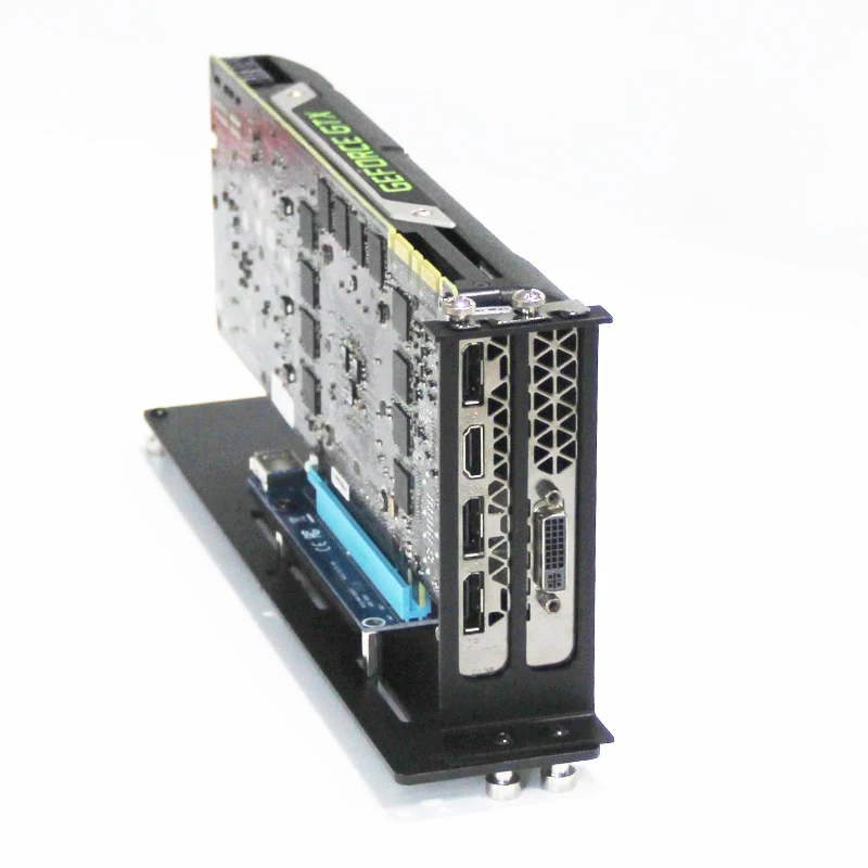 Вертикальное размещение под углом 90 °, графическая фотография, основание для графической карты памяти, алюминиевая поддержка переходного кабеля x16 PCI-E для 3080