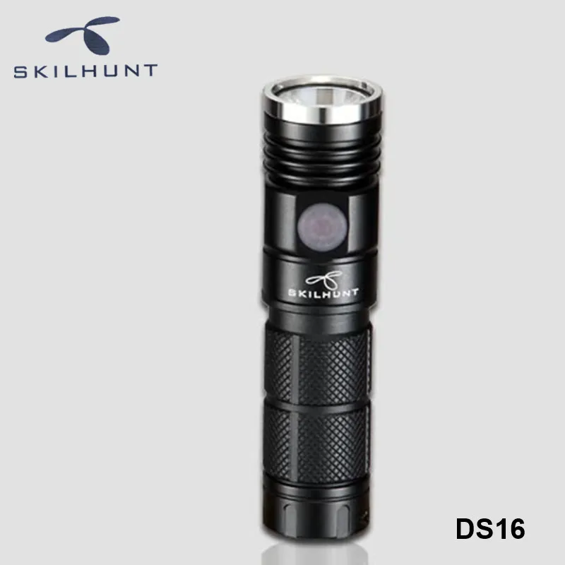 Skilhunt DS10 DS15 DS16 DS21 CR123 AA 14500 18650 EDC Flashlights Bright Waterproof Cree LED Pocket Torchlight with Magnet Tail