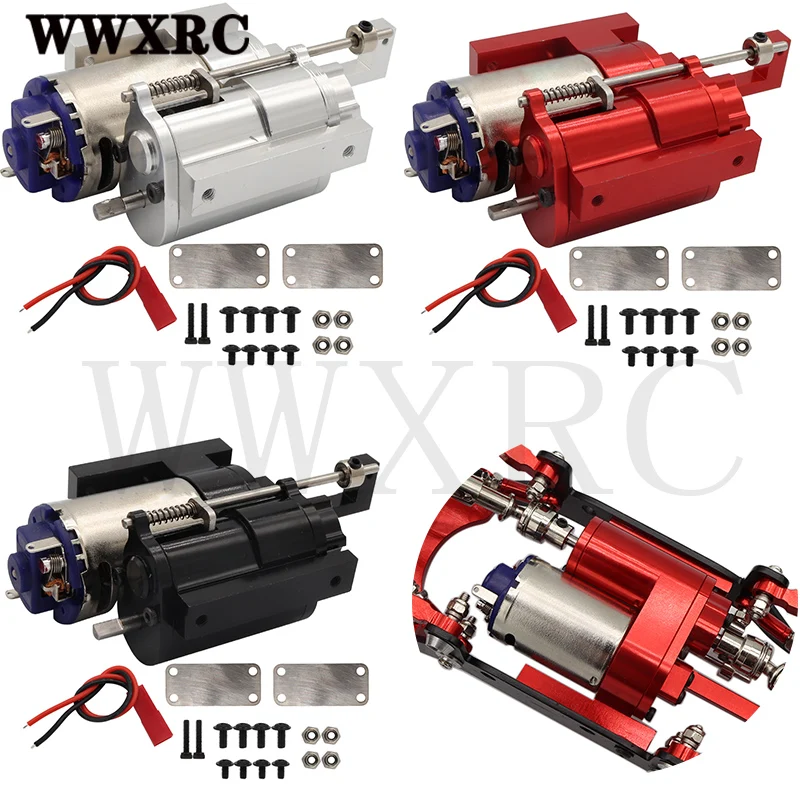 Trzy generacji w całości z metalu 2 skrzynia biegów skrzynia biegów z serwo do WPL B1 B14 B24 C14 C24 MN D90 D91 MN96 1/12 części do zdalnie