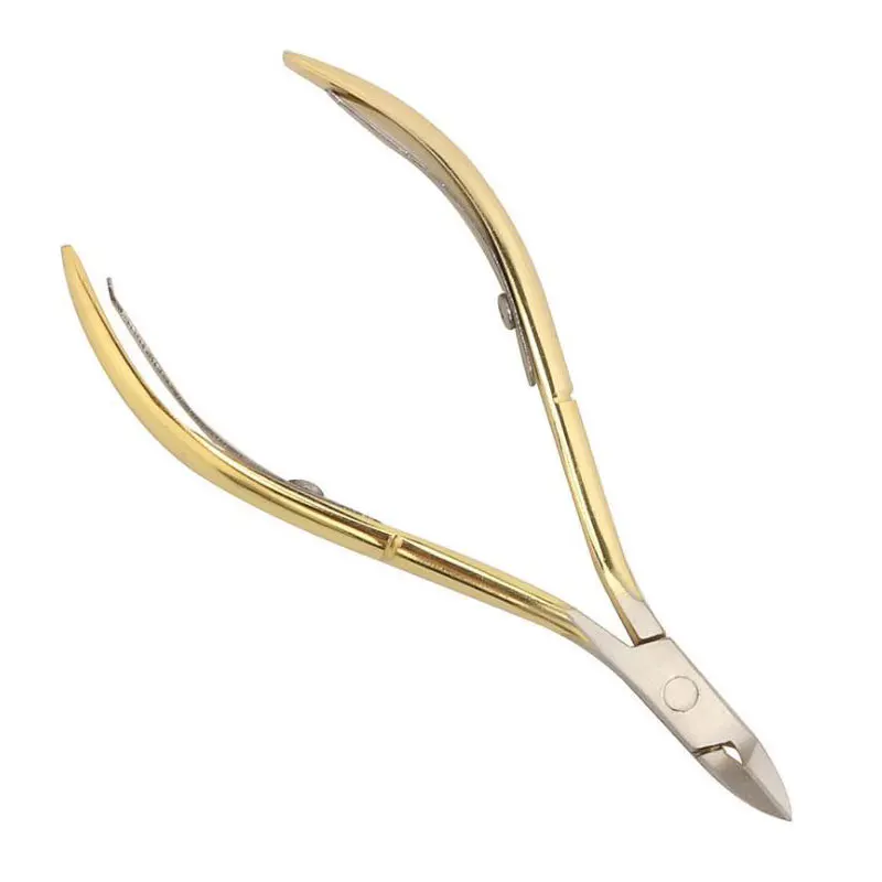 Double Spring Nail Cuticle Scissors Fingernail &Toenail Cutter Manicure Dead Skin Trimming Plier Nail Nipper Clipper Tool