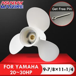 Outboard Propeller For Yamaha 20hp 25hp 30hp 9 7/8*11 1/4 Boat Motor Aluminum Alloy Screw 3 Blade 10 Spline Ship Marine Engine P