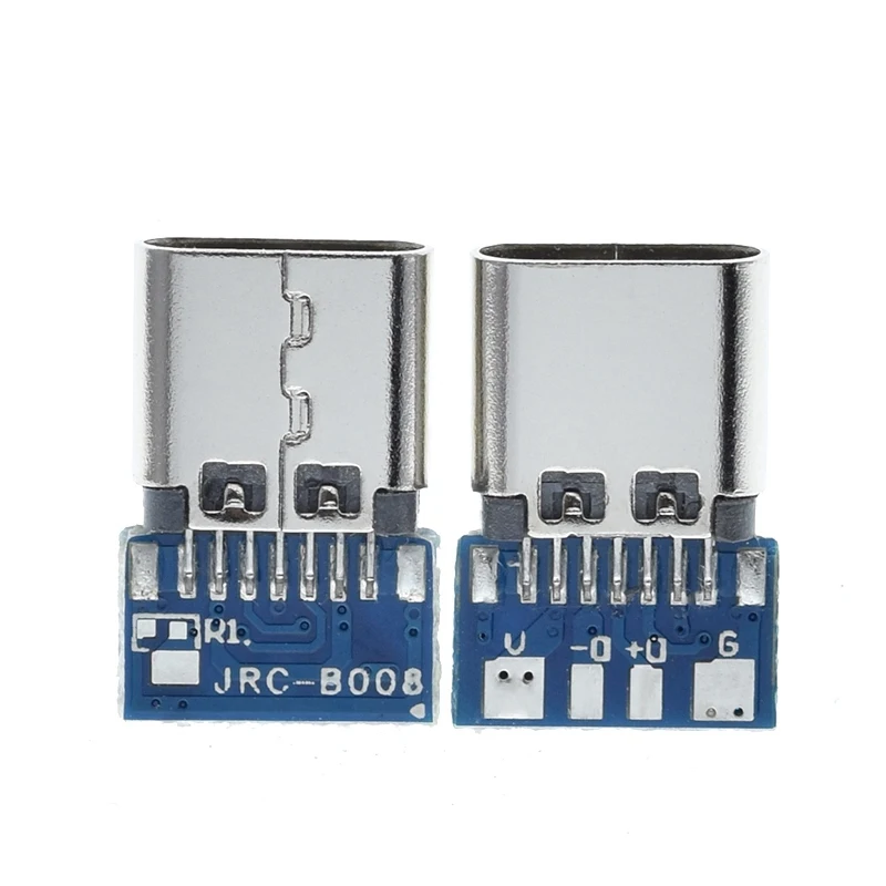 TZT 10/30 Stück USB 3.1 Typ C Stecker 14-Pin Buchse Durchsteckmontage PCB 180 Vertikal Abgeschirmt USB-C – Detail 7