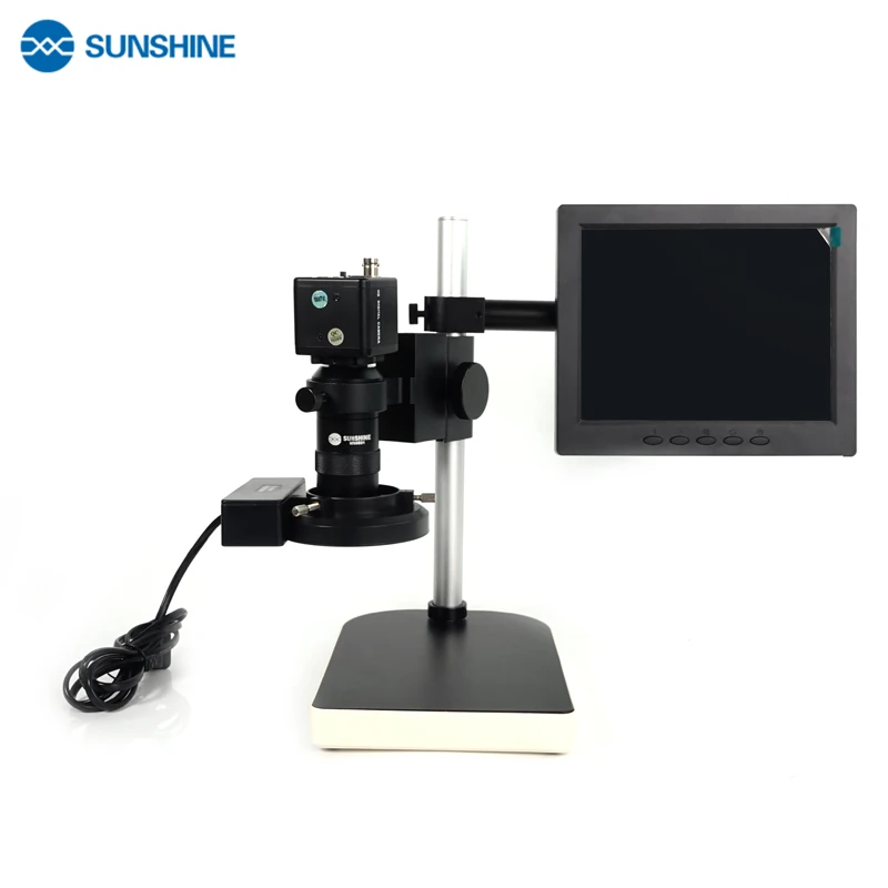 SUNSHINE MS8E-01 Electronic Digital Microscope 21-135 times magnification HD Zoom 130W Professional Digital Microscope