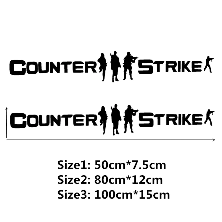 2PCS Counter Strike CS Half Life Game Car Stickers Funny Creative Decoration Decals For Doors Auto Tuning Styling D21