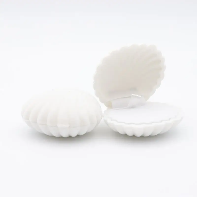 1 pezzo a forma di conchiglia, adorabile velluto, matrimonio, fidanzamento, braccialetto, espositore, regalo, portagioie, collana, supporto,
