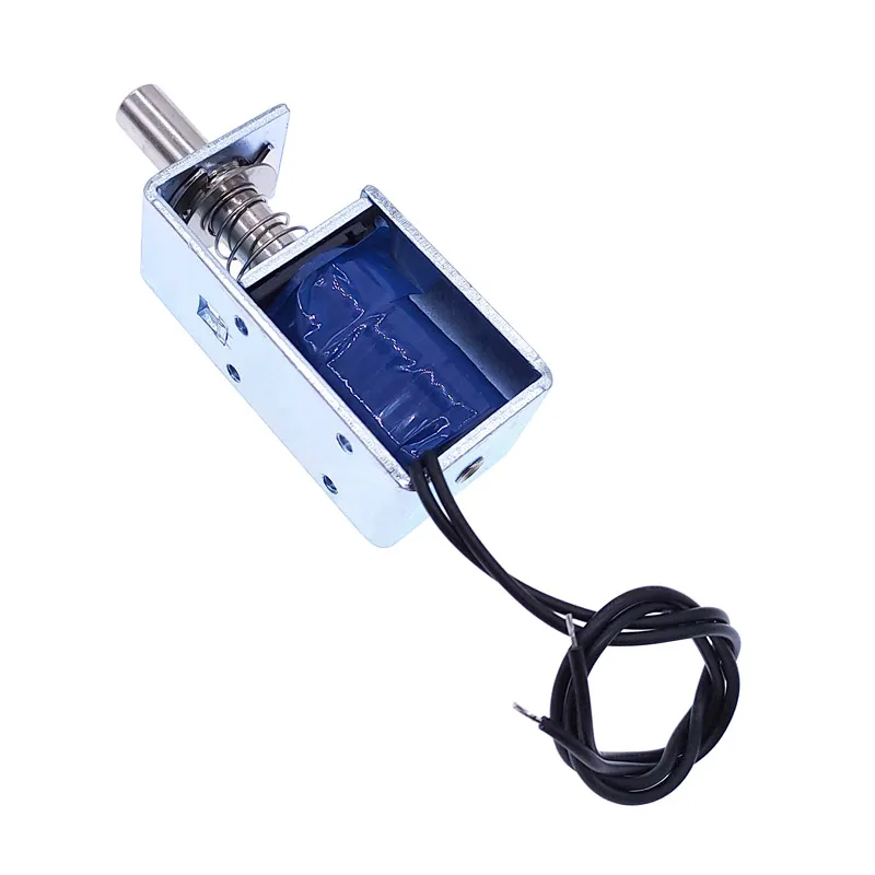 DC 12V 24V Electric Locks Electromagnet TAU-S0837DL-D Stroke 10mm Magnetic Lock for the Cabinet Door Lock