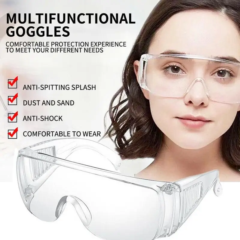 

Transparent ventilated eye protection glasses eye protection laboratory anti-fog glasses for laboratory factory operations