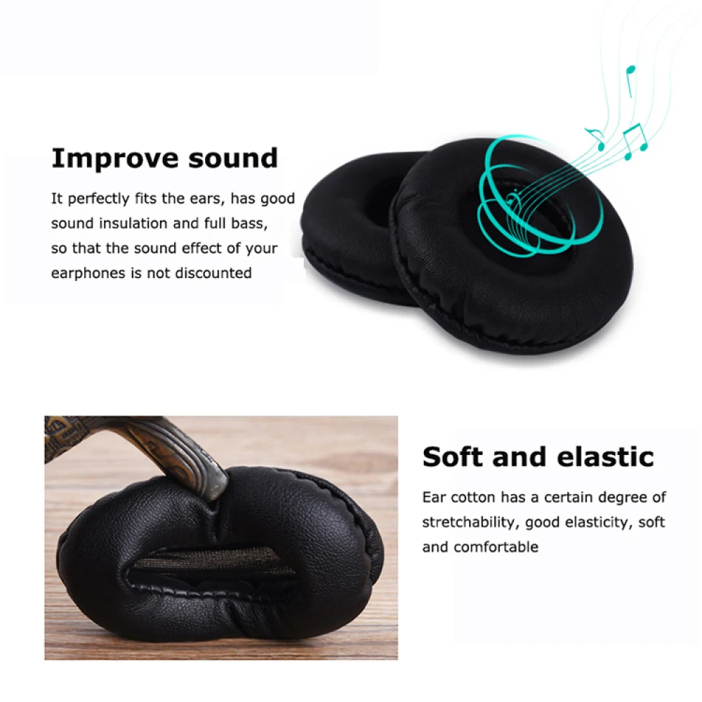 保護用コットンイヤホン,2個,Sony DR-BTN200用交換用カバー