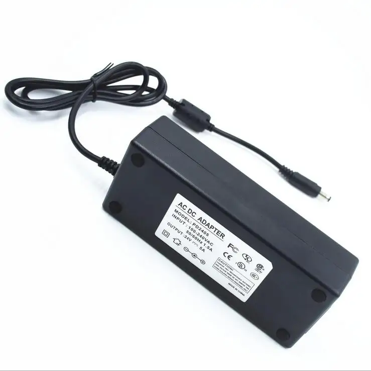 

1pcs DC24V 5A Charger DC Regulated Power Supply Cass D AMP Audio Switch Adapter