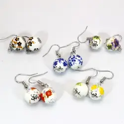 10 Pairs Fashion Chinese Style Ceramics Porcelain Dangle Earring for Women