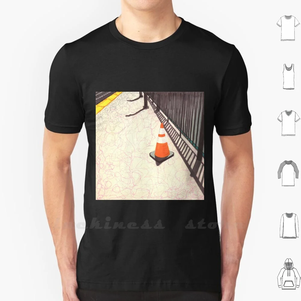 Orange Traffic Cone T Shirt Men Women Teenage Cotton Brittany Sheckels Brooklyn Artist Girl Marker Nyc Pen Purplest