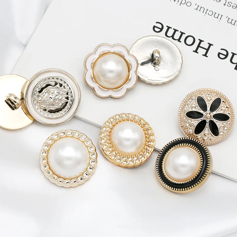 18/21/25mm Pearl Buttons Shirts Plastic Buttons For Garment Ladies Shirts Decorative Buckles Accessories