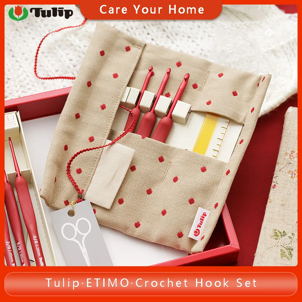 

Original Tulip Etimo Red Crochet Hooks Set Knitting Needles Set Crochet Needles Knitting Hooks Kit TED-001