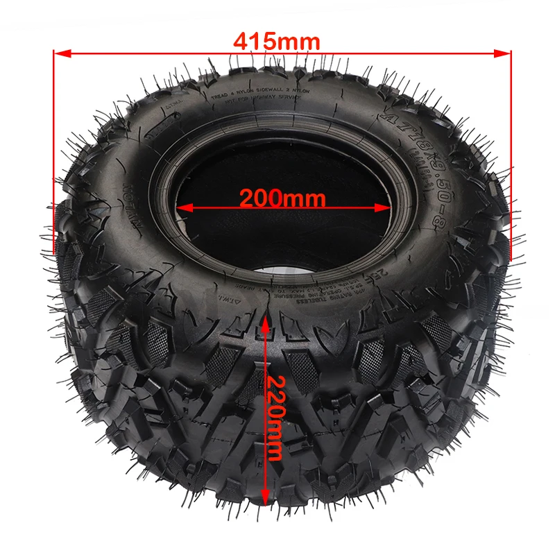 Front 19x7.00-8 rear 18x9.50-8 vacuum tires are used for Kart ATV 8 inch road tires wear-resistant tires