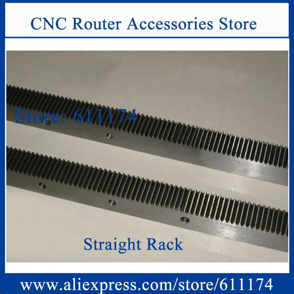 

High precision CNC Router Straight rack pinion and gear, module 1.25 size 22mm x 25mm x 670mm Precision C7 rack and gear