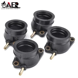 4PCS Motorcycle Carburetor Intake Manifold Adapter Boot For Yamaha 5DM-13586-01 FZS600 FZS 600 FAZER 600 1998-2003