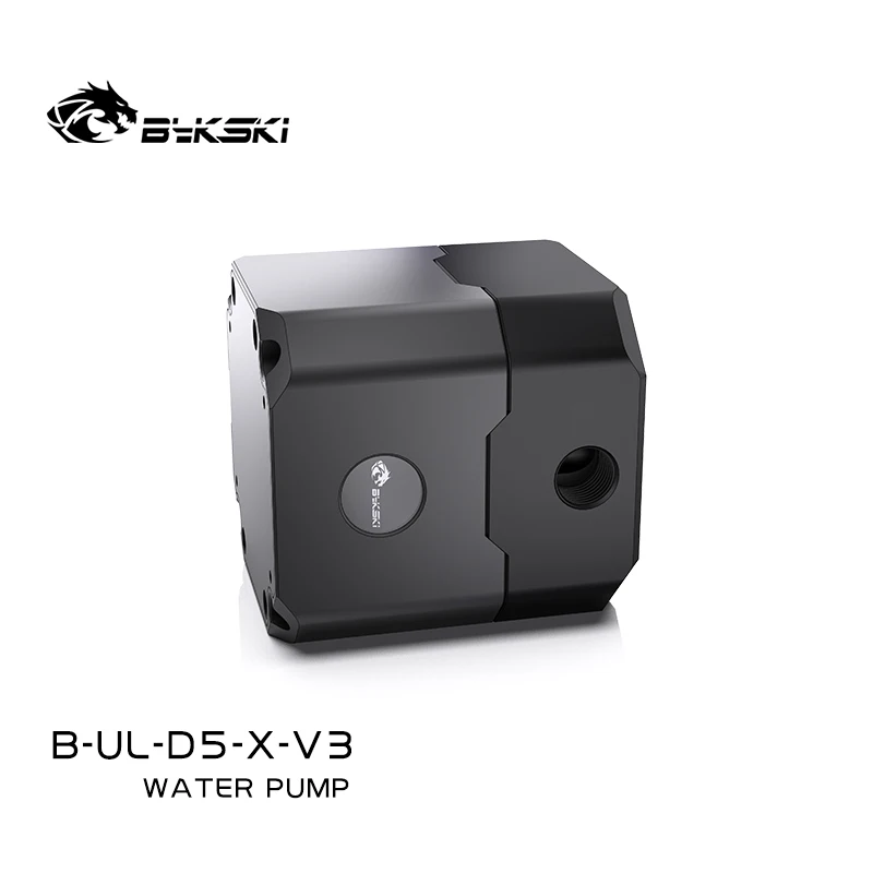 Bykski B-UL-D5-X-V3 refrigeración por agua D5 cabezal de bomba de agua 5M metros de caudal metal negro accesorios de modificación de computadora 1000L/H