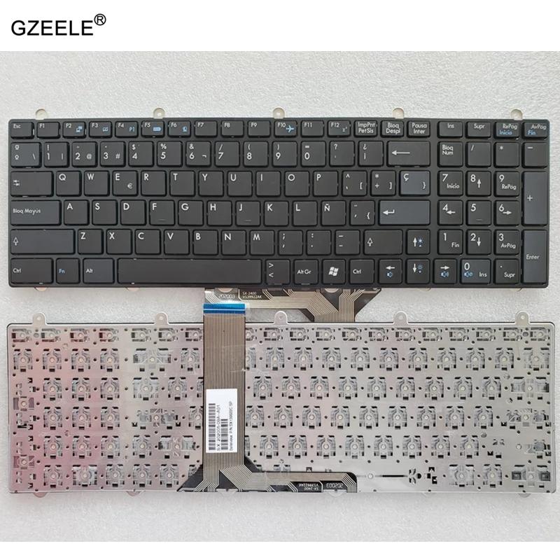 

Spanish Keyboard for MSI GP60 GP70 CR70 CR61 CX61 CX70 CR60 GE70 GE60 GT60 GT70 GX60 GX70 0NC 0ND 0NE 2OC 2OD 2PC Latin LA SP