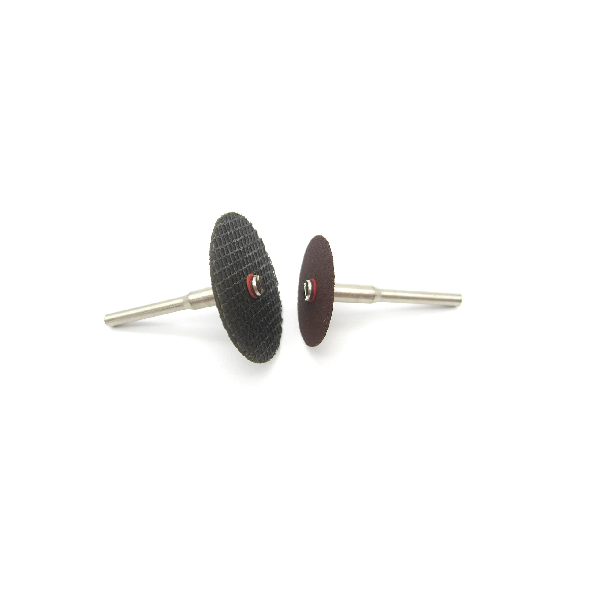 28Pcs Hai Mặt Lưới Đĩa Cắt + 2Pcs 3Mm Chuôi Nhựa Mini Tròn Thấy Lưỡi Dao kim Loại Mềm Cắt Gỗ Phù Hợp Với Dremel Dụng Cụ