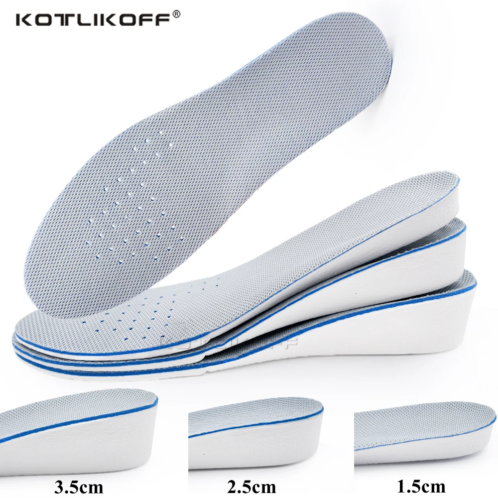 Height Increase Insoles For Men/Women 1.5/2.5/3.5CM Up Invisiable Arch Support Orthopedic Insoles Shock Absorption Insert