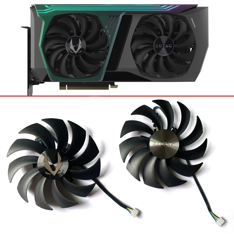 Original 100mm CF1010U12S GAA8S2U 4PIN RTX 3070 GOU FAN For  ZOTAC GAMING GeForce RTX 3070 AMP HOLO Dual Graphic Video Card Fans