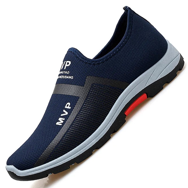 Summer Mens Loafers Breathable Slip on Walking Shoes Fashion Casual Sneakers Zapatillas Hombre