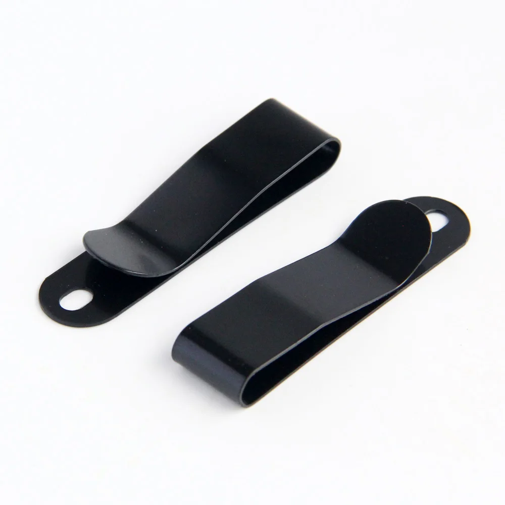 2PCS/LOT Small Kydex Holster Quick Clips Tactical Sheath Holster Manganese Steel Metal Handy Belt Clip