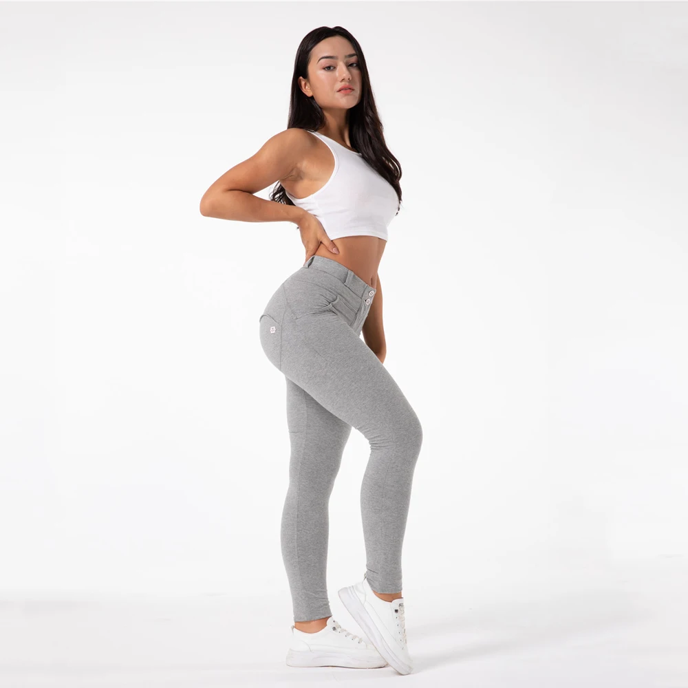 Shascullfites melody gym e moldar mulher ativo calças de yoga leggings de fitness algodão cinza para mulher espólio escultura leggings