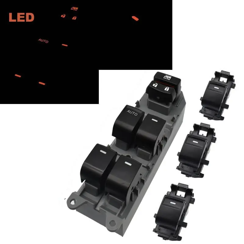 

Lighted LED Power Single Window Switch set For Toyota RAV4 RAV 4 Camry Corolla Yaris Cruiser Vios Left driving backlight