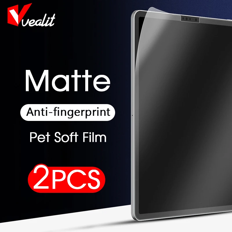 

2pcs Matte No fingerprint Soft Protective film for iPad Pro 11 10.5 10.2 9.7 Screen Protector for iPad 8 9 Air 3 mini 2 3 4 5 6