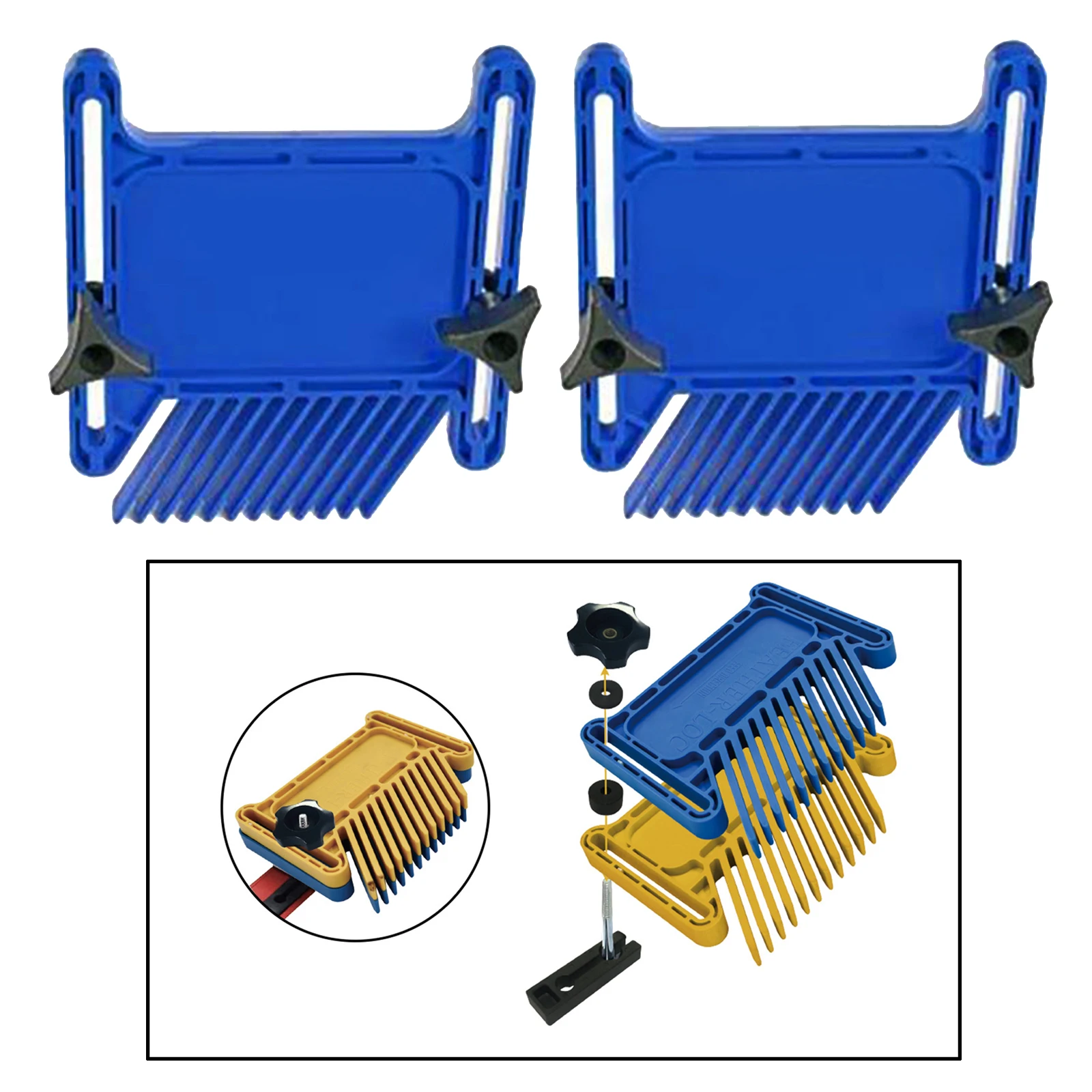 Featherboard Feather Board Woodworking Auxiliary Tool - Used on Table Saw Router, Easy to Install