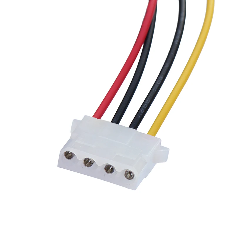 Sata 15ピンオス電源ideデュアル4Pinモデル女性電源コンピュータyケーブル延長ハードドライブケーブルsata 1に2 × 4ピン