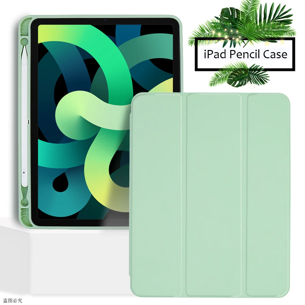 2021 For iPad Pro 11 Case 2020 iPad Air 4 Case Funda iPad 8th Generation Case iPad 10.2 Pencil Cases Mini 5 2019 air 3 Case Capa