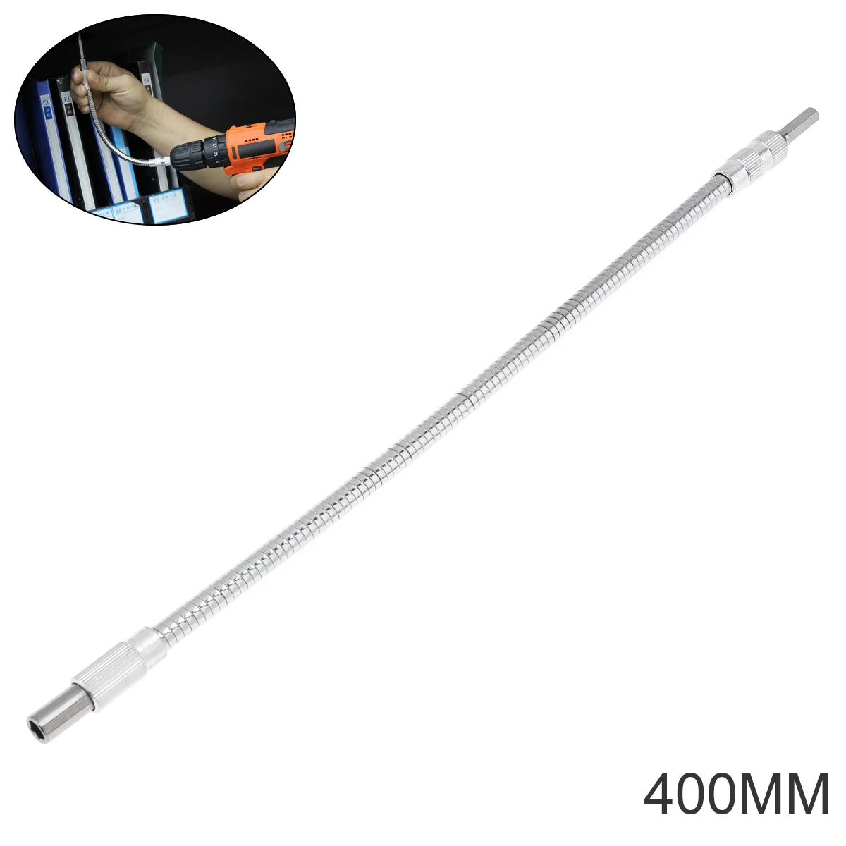 Punta elicoidale allungata da 400mm per il collegamento di trapano elettrico e punta per trapano elettrico angolo multiplo