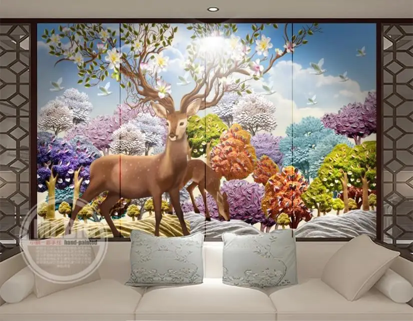 

Relief forest 3d wallpapers for living room bedroom wallpaper for kids room background wall home improvement