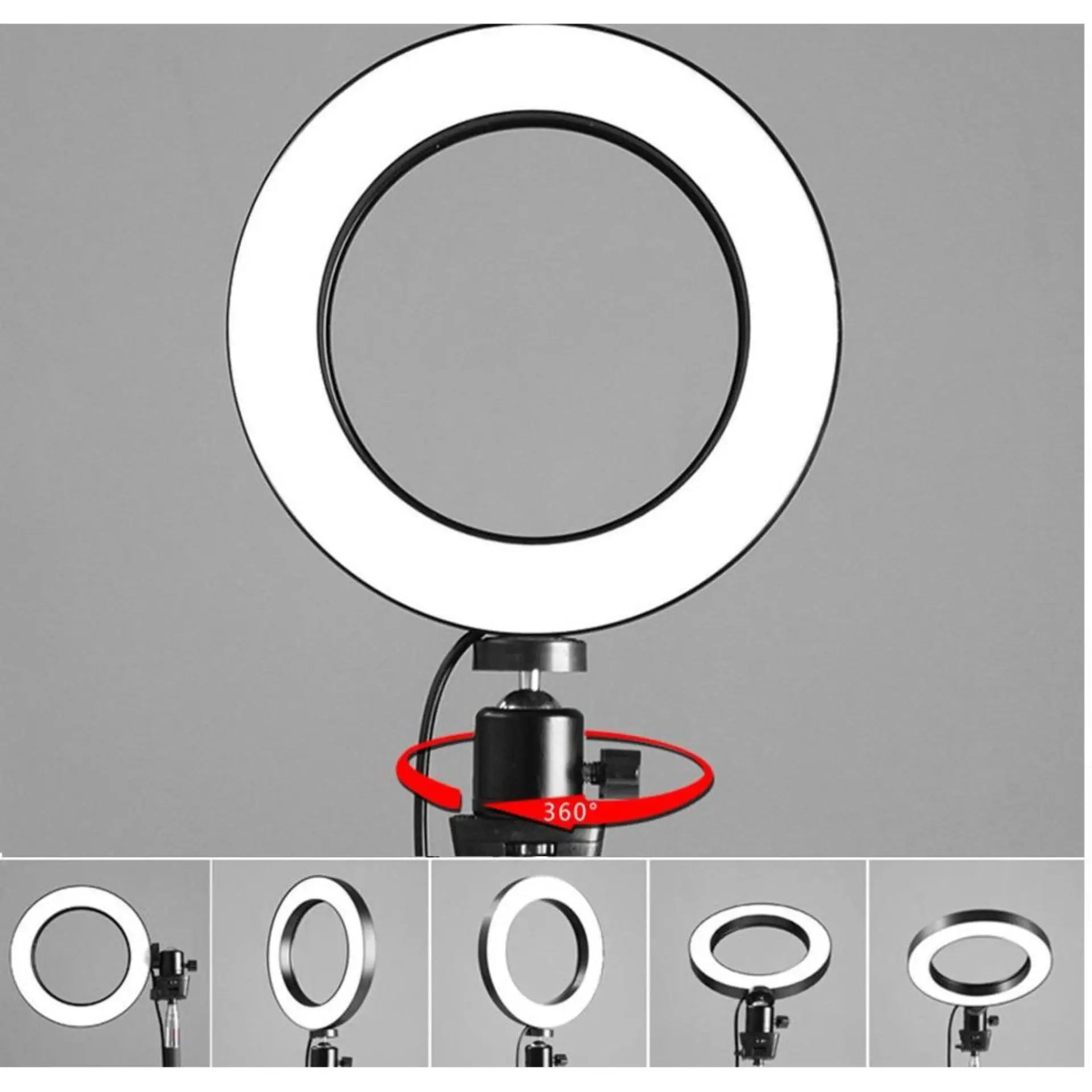 Selens المحمولة Ringlight 16 سنتيمتر 20 سنتيمتر كاميرا Selfie LED حلقة ضوء مع ترايبود و مرنة الذراع ل Vlog فيديو الجمال ماكياج