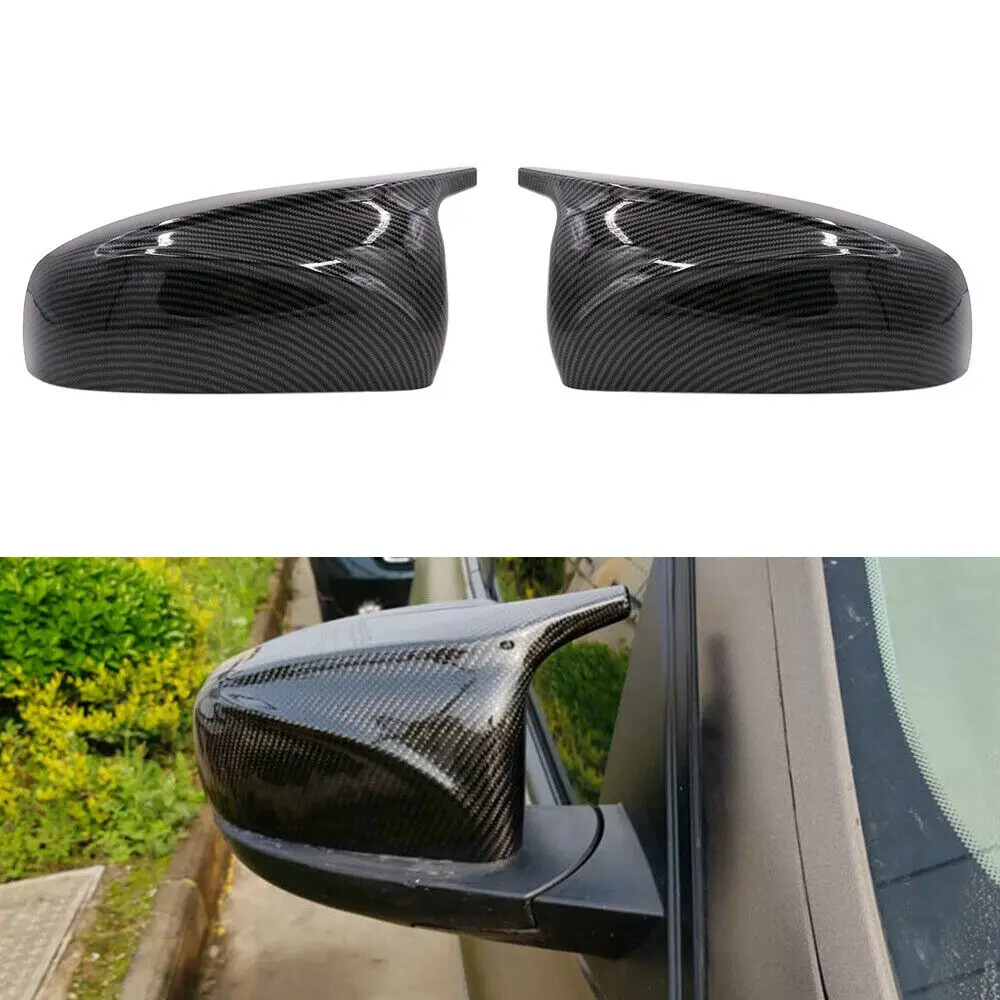 

For BMW X5 X6 E70 E71 2007 2008 2009 2010 2011 2012 2013 M Style Carbon Fiber Door Side Mirror Cover Cap