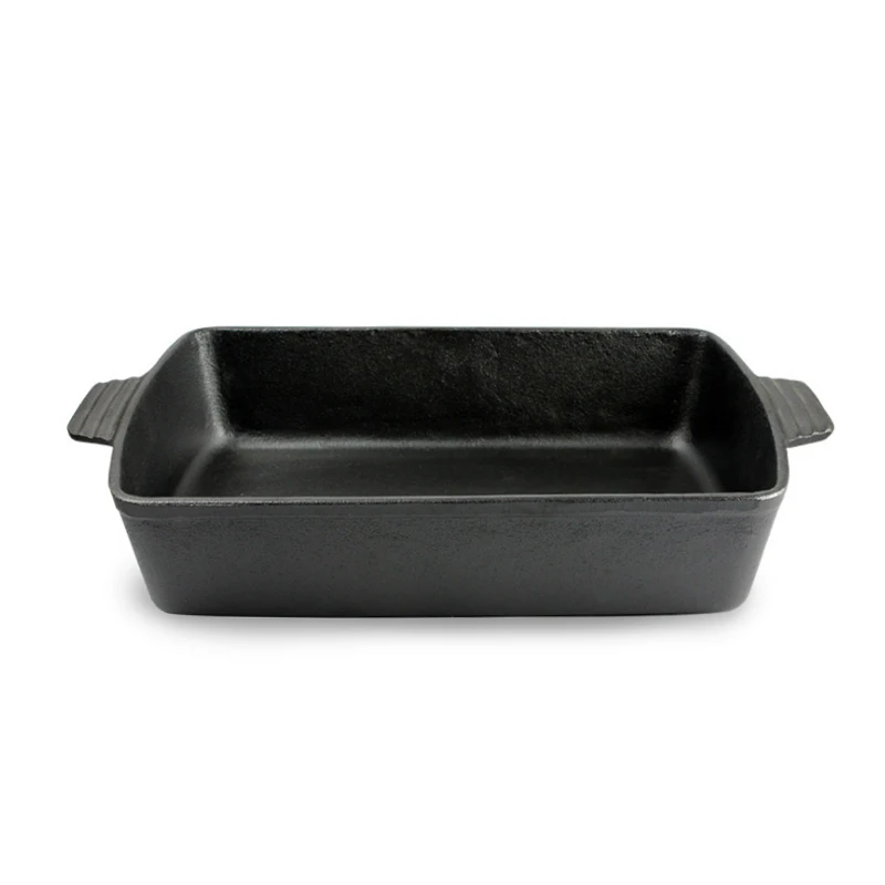 10.6 x 14.9 Inch Seasoned Cast Iron Casserole