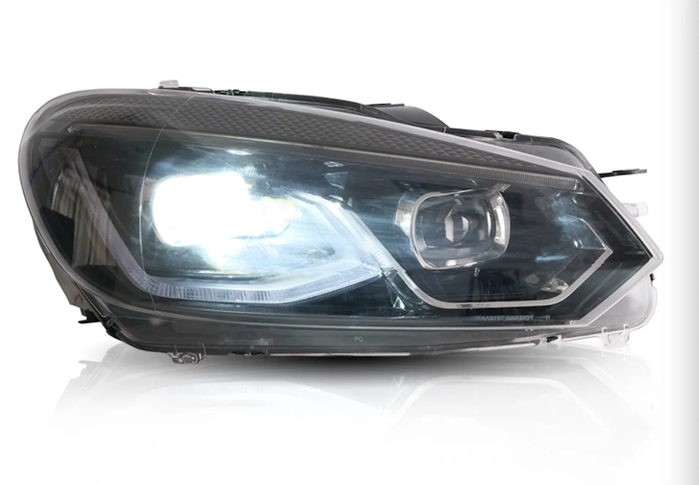 Factory Golf 8 Style Wholesales with Sequential Signal Headlights Assembly 2008-2013 Front Light for VW Golf 6 MK6