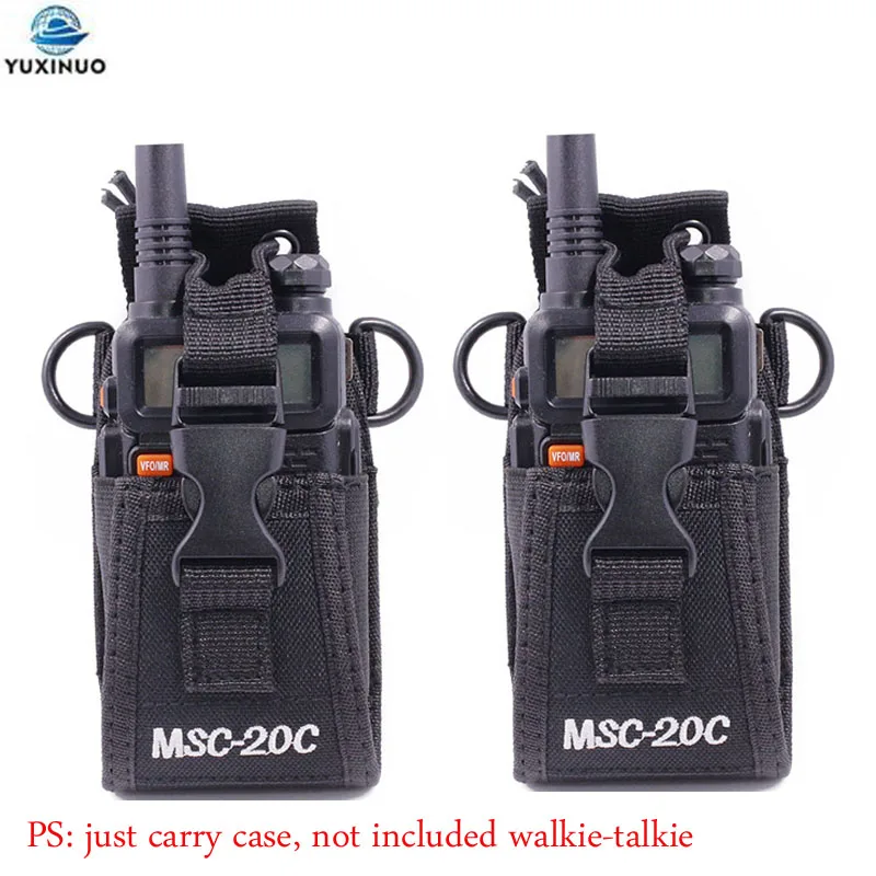 

2pcs MSC-20C Nylon Multifunction Pouch Bag Holster Carry Case for Motorola Yaesu TYT Baofeng UV-5R UV-82 UV5R GT-3 Radio MSC20C