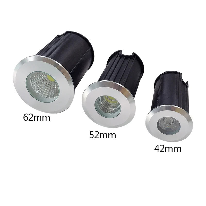 4 Pcs LED Underground Light 1W 3W 5W IP67 Outdoor Waterproof Ground Garden Path Floor Buried Yard Spot Landscape 85-265V DC12V