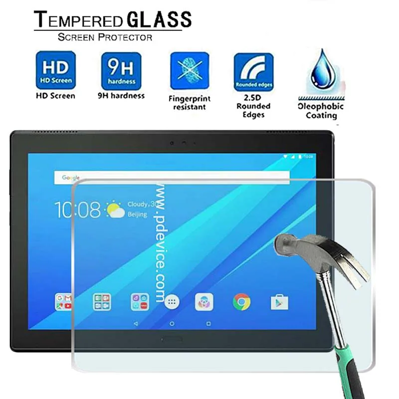 

For Lenovo Tab 4 10" -Premium Tablet 9H Tempered Glass Screen Protector Film Protector Guard Cover