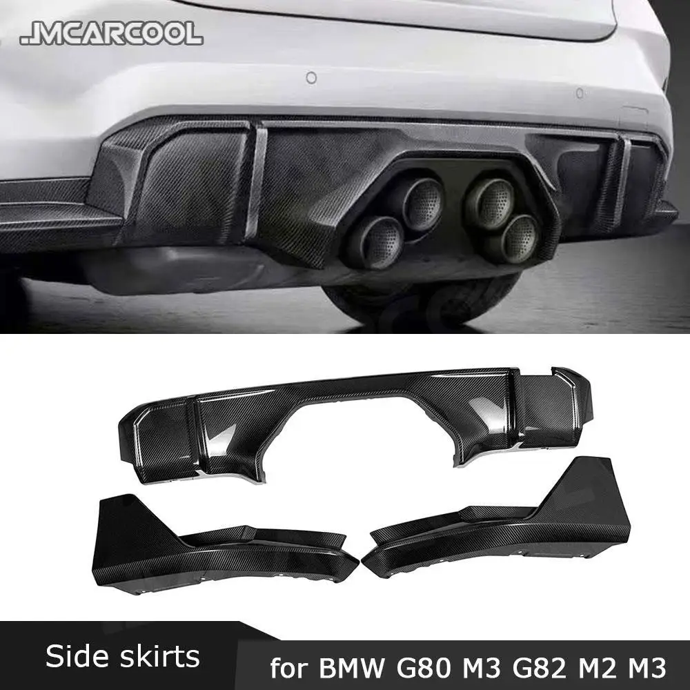 

Dry Carbon Rear Diffuser Lip Spoiler Splitters for BMW 4 Series G82 G83 M4 2021 UP MP Style Fiber glass