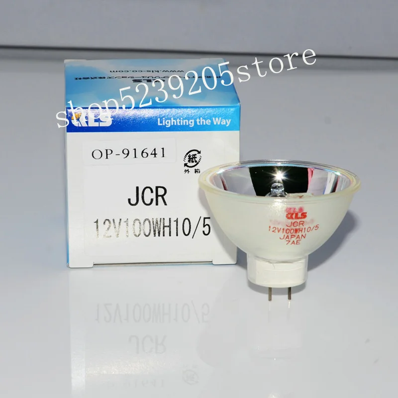 original kls jcr 12v100w h10 lampada halogena kls op 91641 jcr12v100w keyence 3d laser microscopio fonte de luz lampada 01