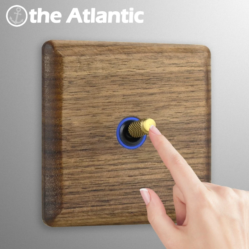 

Светильник ель света ЕС/DE/FR розетка питания черный орех рычаг из массива дерева Ретро стиль HDMI RJ45 выключатели света электрические розетки