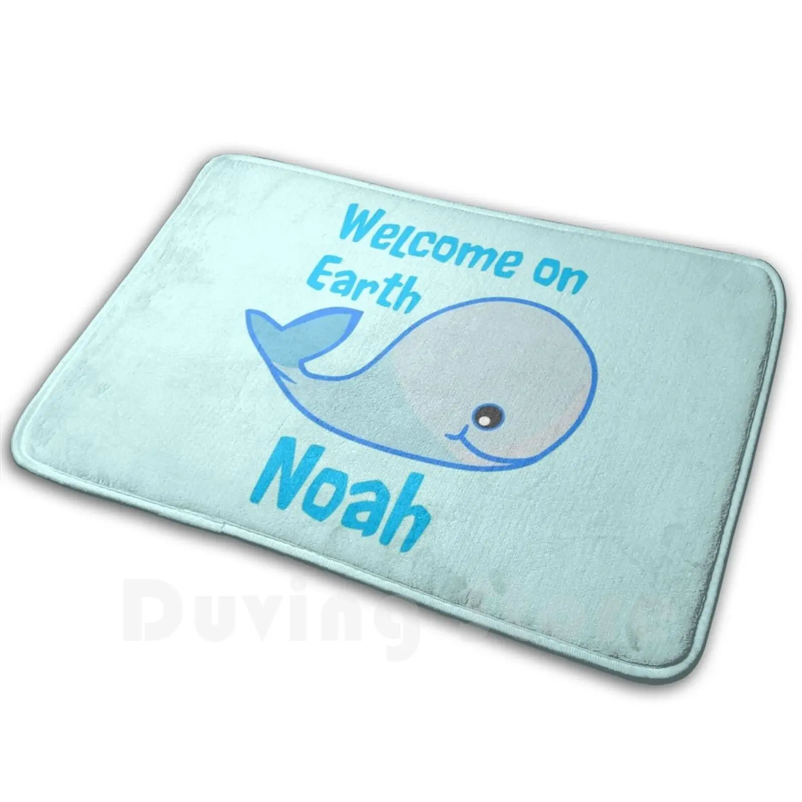 Baby Noah To Celebrate Your Birth Mat Rug Carpet Anti-Slip Floor Mats Bedroom Infant Whale Baby Bump Baby On Board Baby Sitter