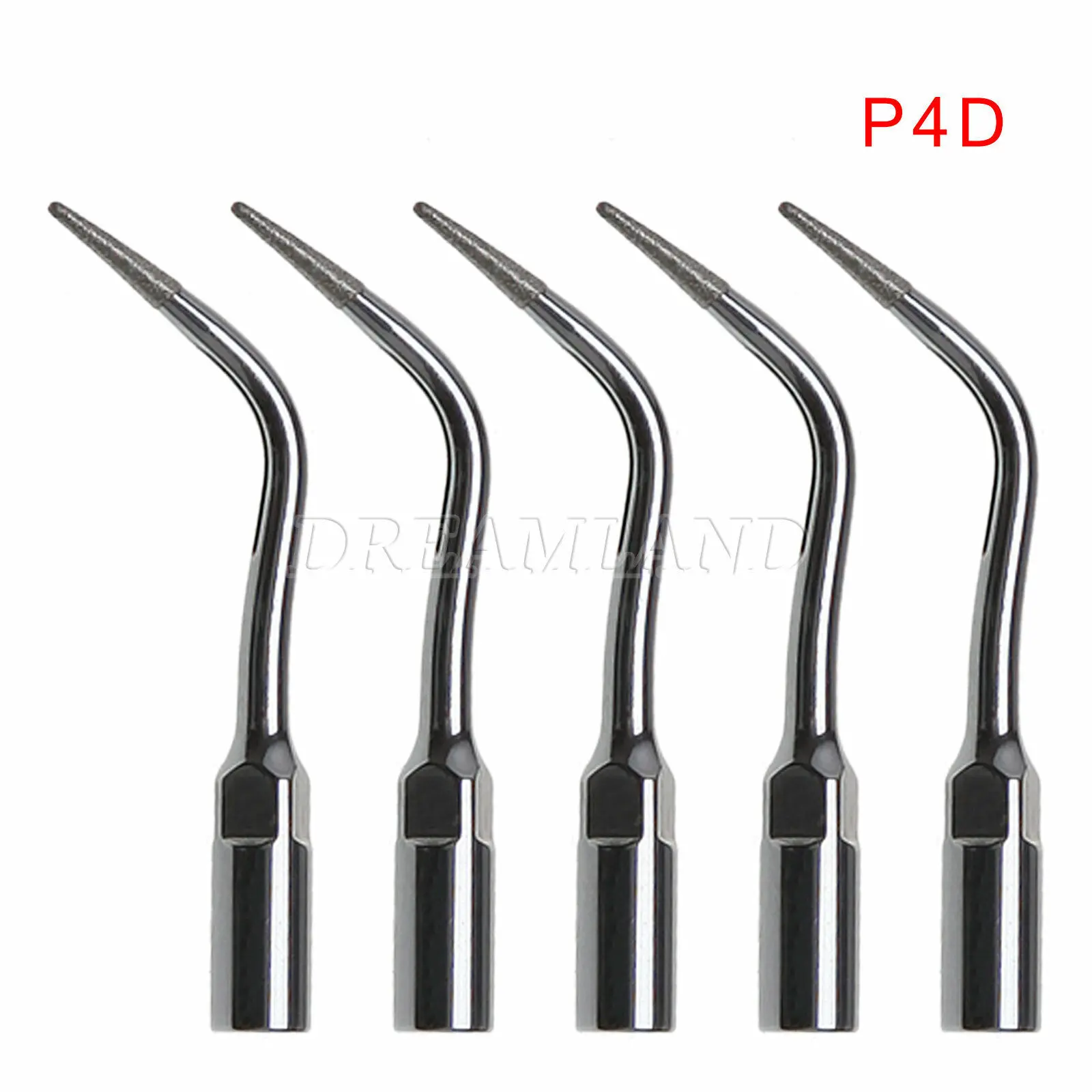 5PCS High Quality Dental Diamond Endo Perio Tips P4D For EMS/WOODPECKER Ultrasonic Scaler Handpiece