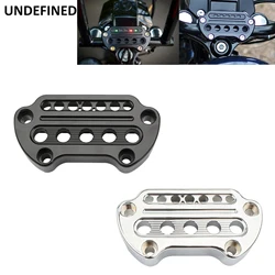 Motorcycle Indicator Light Handlebar Top Bar Riser Clamp Mount For Harley Sportster XL883 XL1200 Dyna Fat Bob Low Rider 95-2019